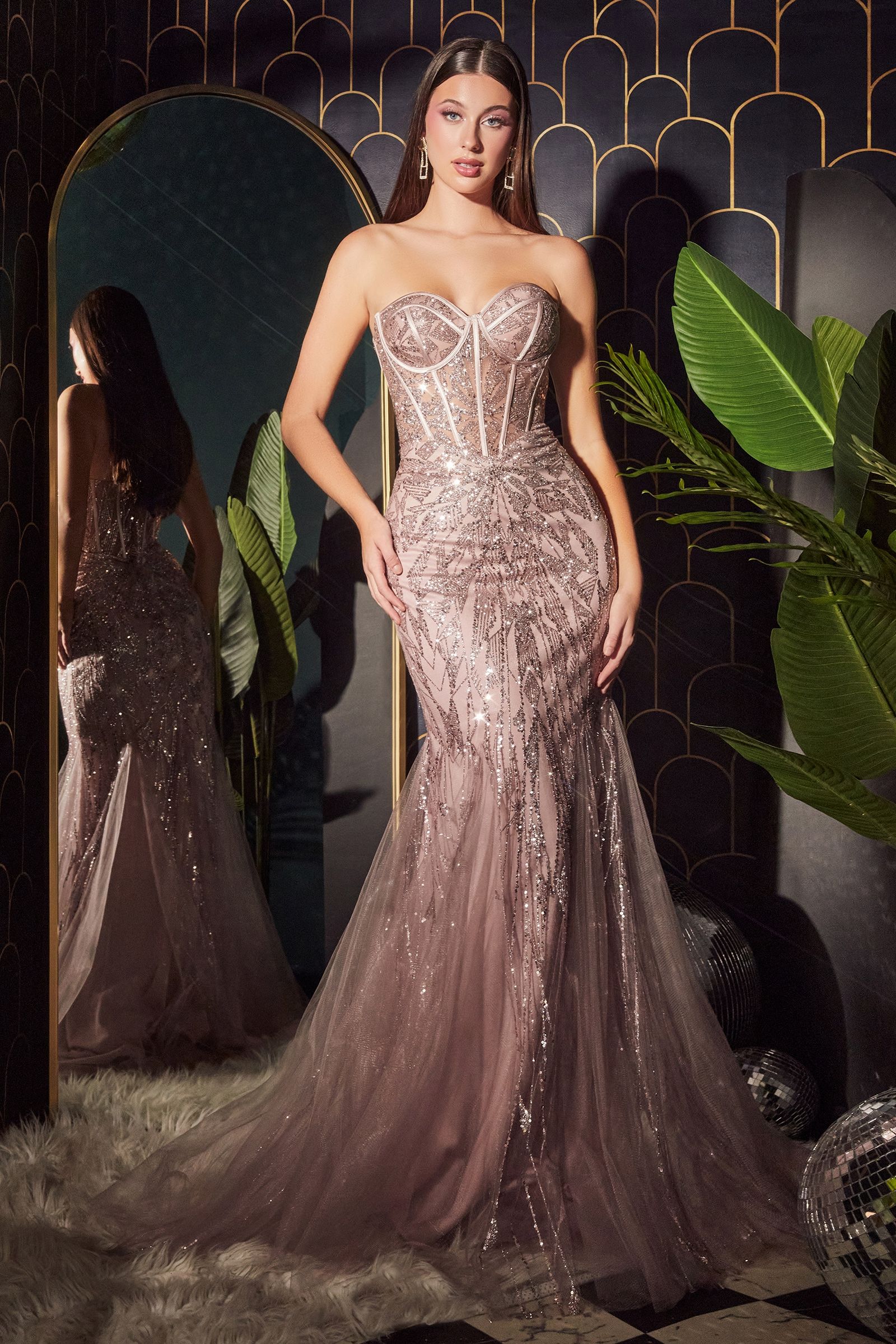 CB116 Strapless Mermaid Gown
