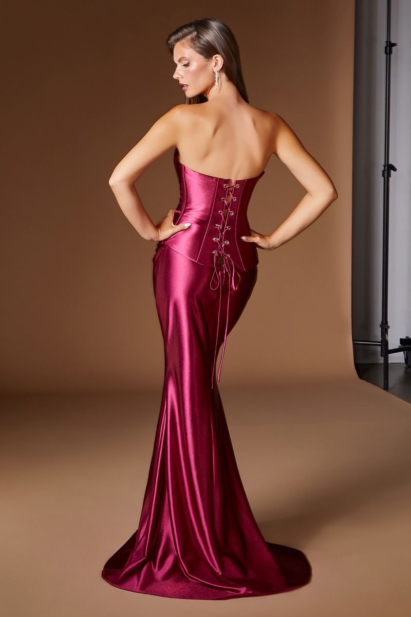 CH2602 Two Piece Corset Gown
