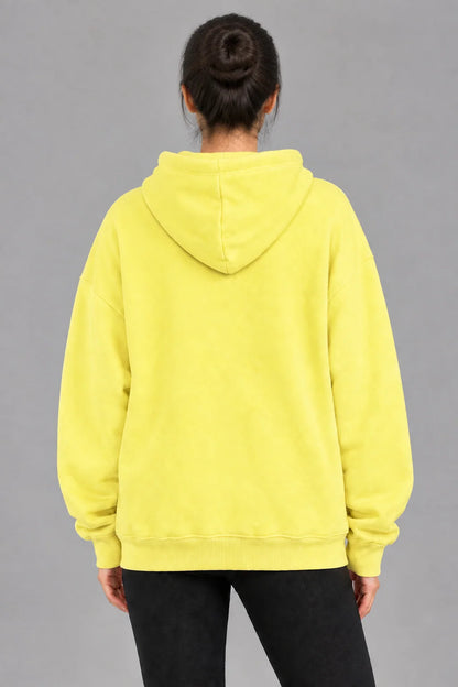 Unisex Vintage Wash Boxy Fleece Hoodie