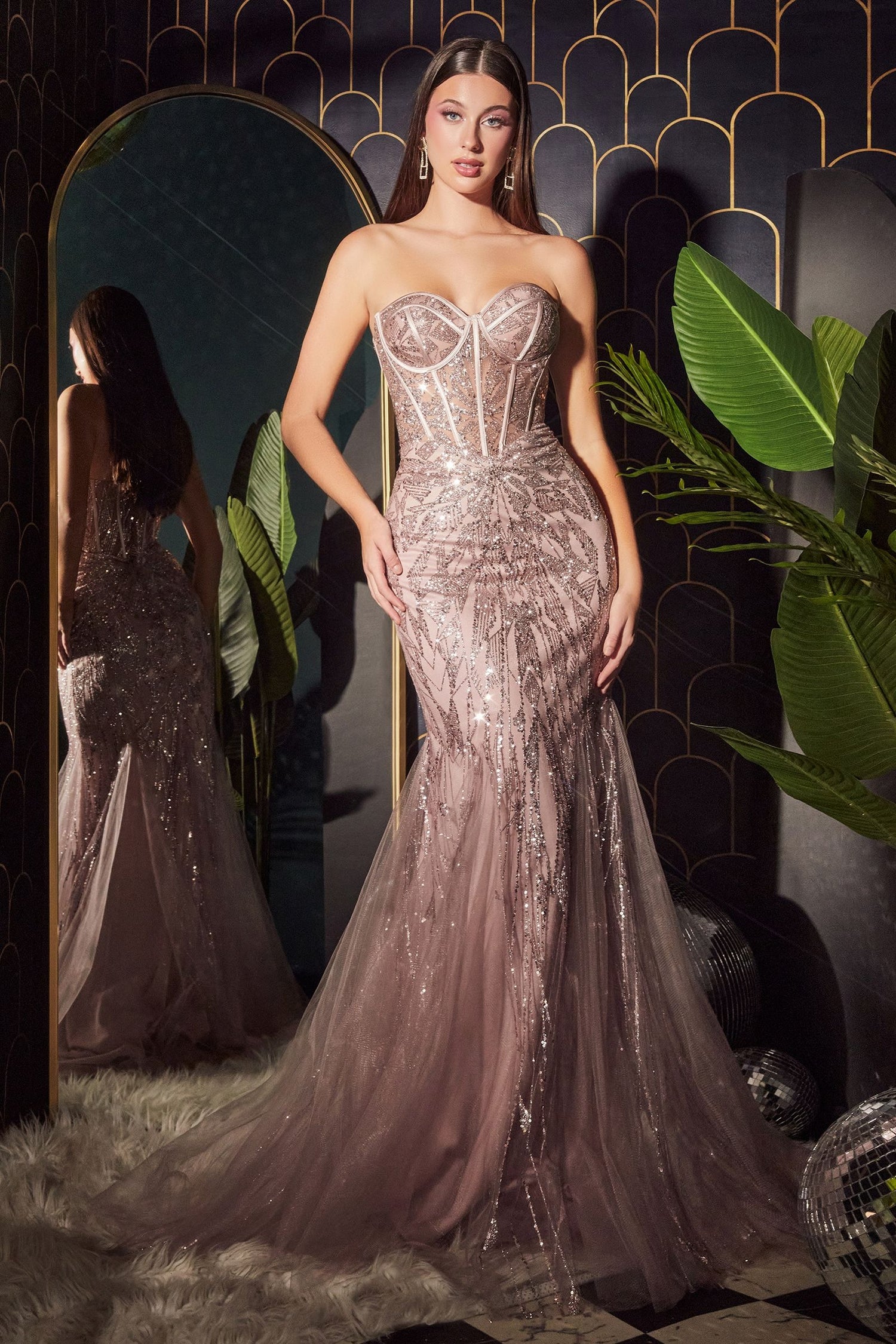 CB116 Strapless Mermaid Gown