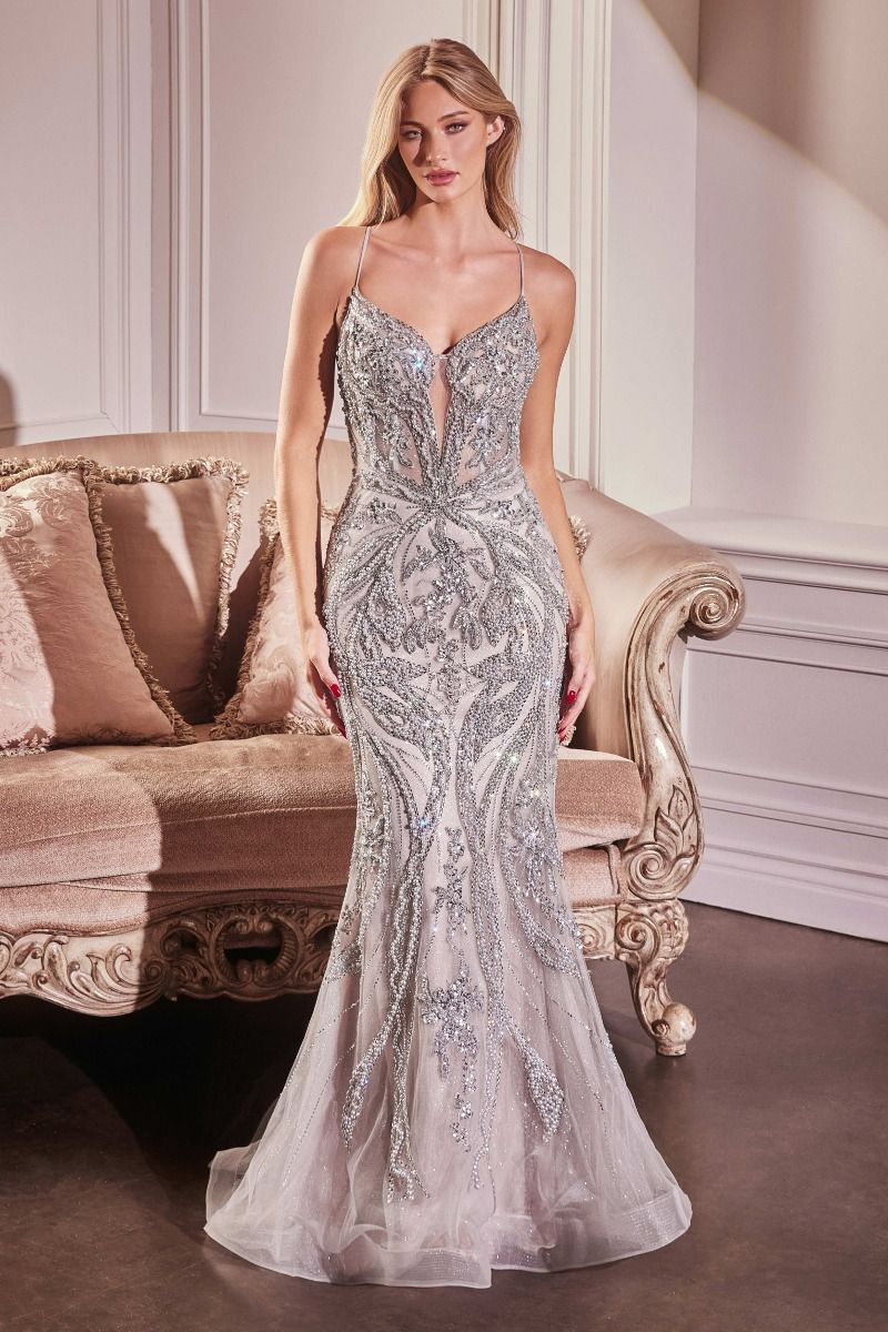 CC0240 Mermaid Plunging Neckline