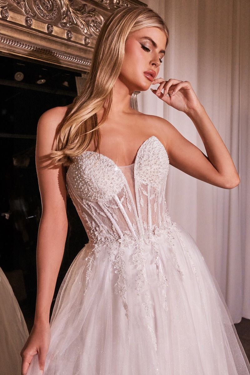 CD0230W Strapless Bridal Ball Gown