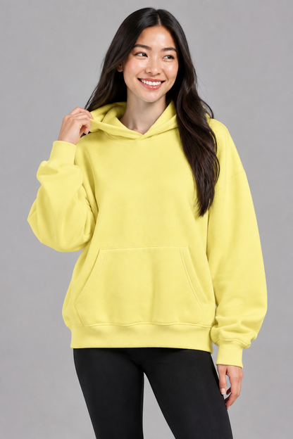 Unisex Vintage Wash Boxy Fleece Hoodie