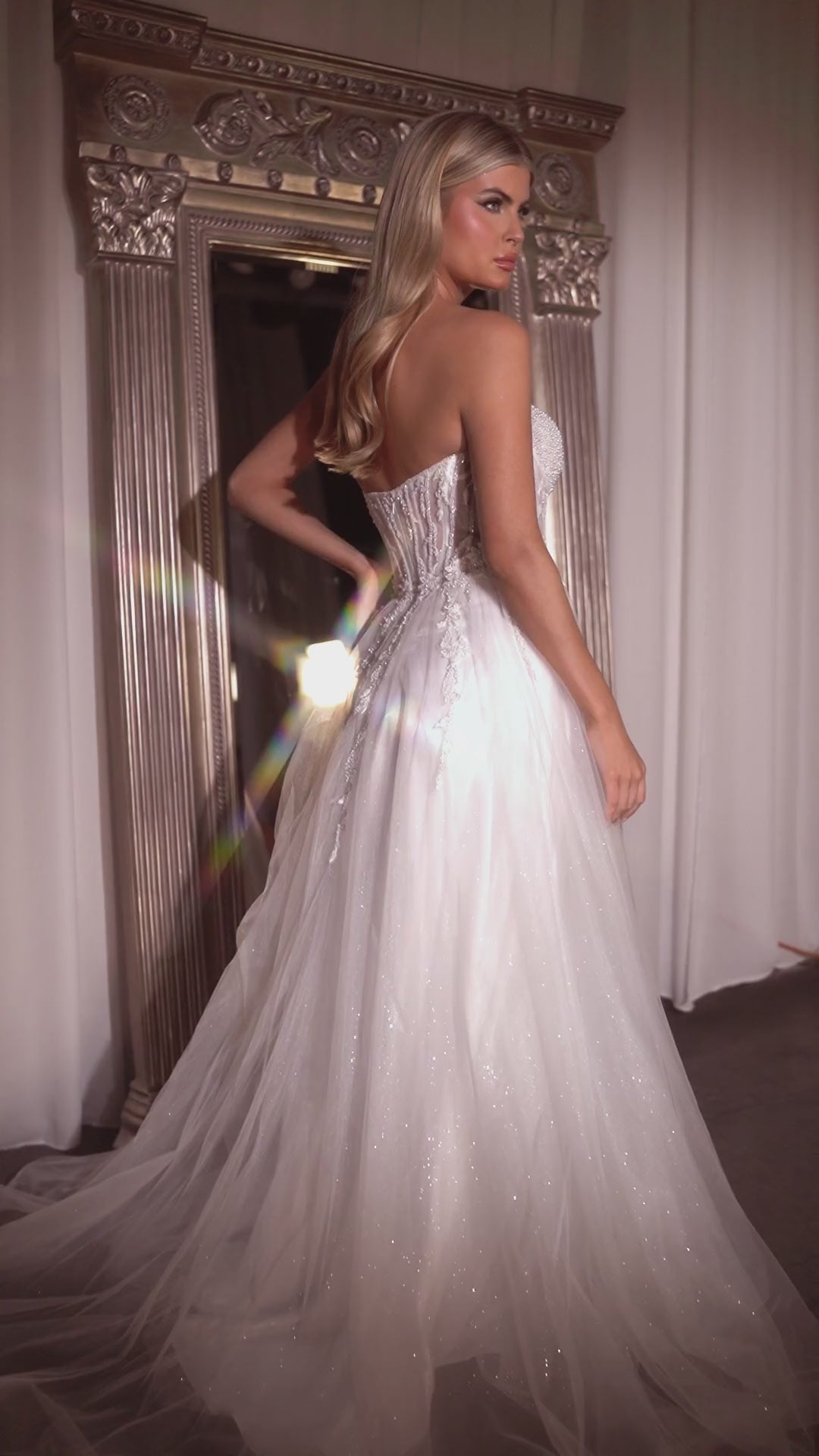 CD0230W Strapless Bridal Ball Gown