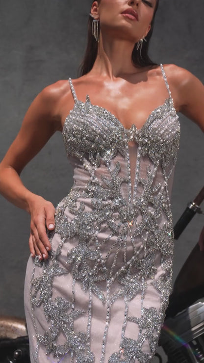 CR383 Sweetheart Neckline Dress