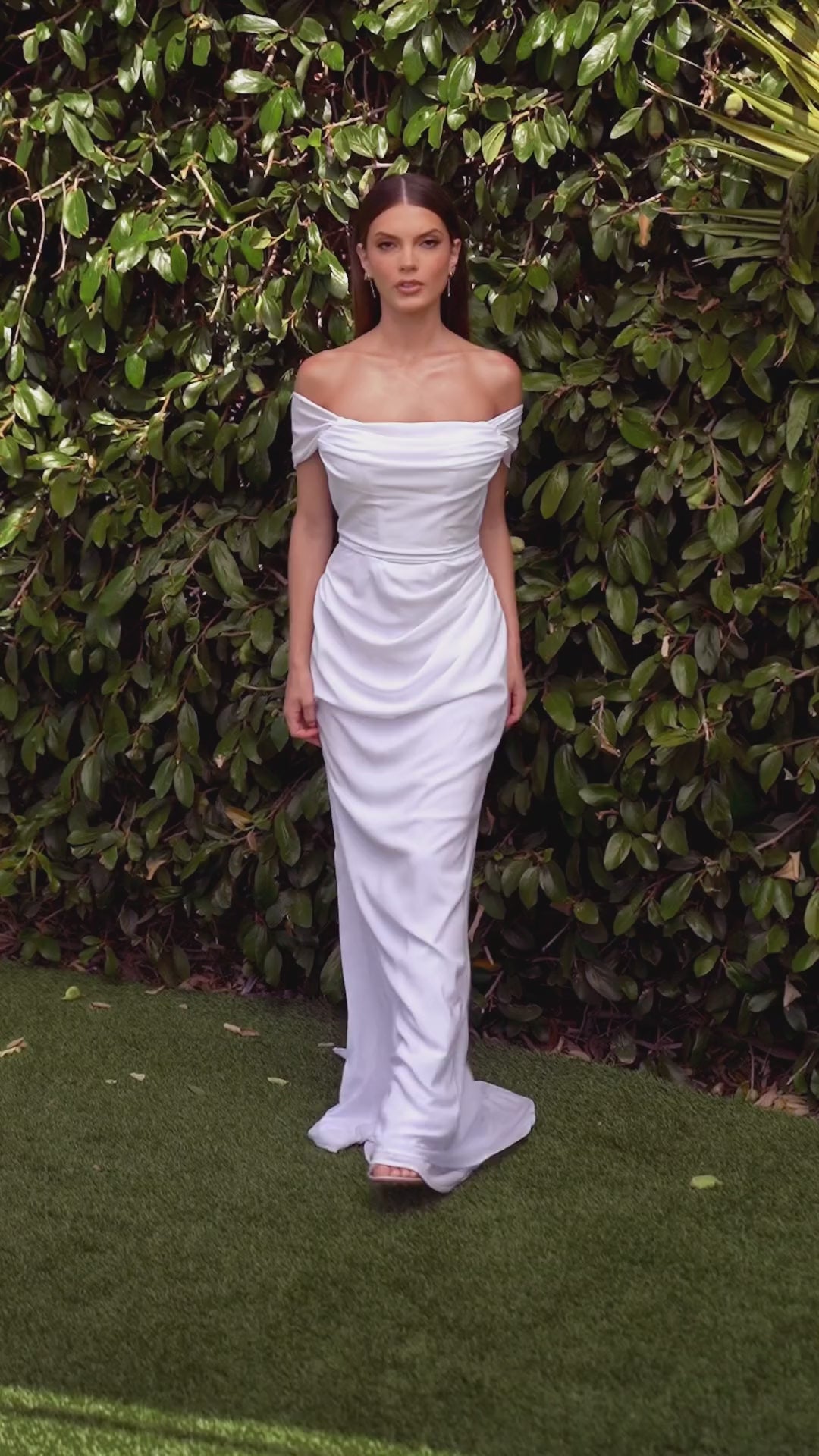 7433W Versitile Tie Chiffon Bridal Dress