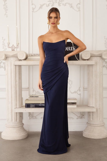 T726  Strapless Neckline Dress