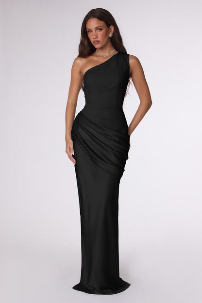 T748 One Shoulder Dress
